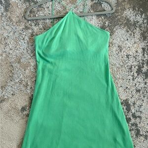 American Eagle Outfitters Vibrant Green Mini Dress